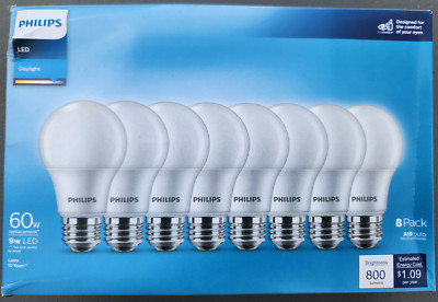 (24 Bulbs) Philips LED 60W Frosted Daylight Non-Dim