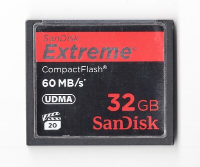 (DENTED) SanDisk Extreme 32GB 60MB/s UDMA CF Compact Flash Camera Memory Card