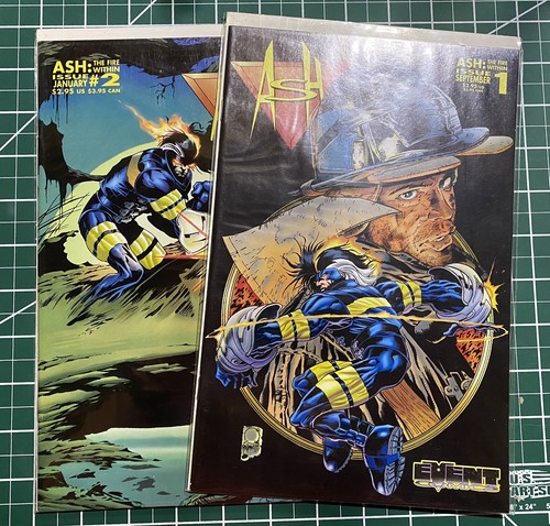 ASH - FIRE WITHIN (1996 EVENT COMICS) 1 & 2 historia completa - Imagen 1 de 3
