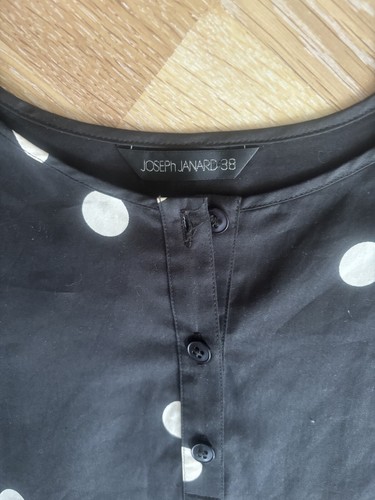 JOSEPh JANARD: Traum Designerkleid in Größe 38, Schwarz, beige Punkte ***** - Bild 6 von 10