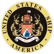 Us Ship America Military Bumper Sticker Military Vinyl Soldier Decal 5"