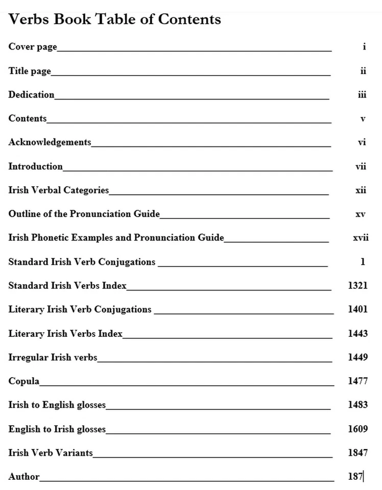 "Standard Irish Verbs" Language Book Reference 1920 pgs. (2014) FREE SHIPPING! - Image 4 of 4