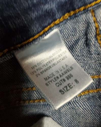 All American Größe 8 Damen Stretch blau Denim Jeans 28 x 25 USA - Bild 7 von 7