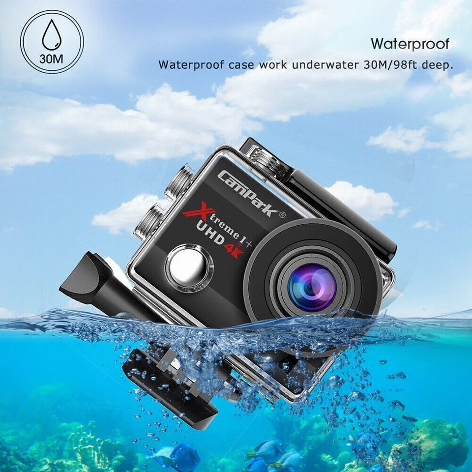 4K 20MP WiFi Action Camera WiFi Sports 40M/131FT Underwater Camera