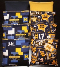University of MICHIGAN WOLVERINES Camo 8 Cornhole Bean Bags ACA Regulation NEW