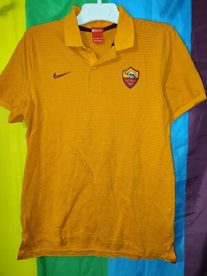 Nike AS Roma Italy Collared Football Shirt mens size M