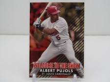ALBERT PUJOLS 2022 TOPPS WELCOME TO THE SHOW GOLD PARALLEL! #53/75! CARDINALS!