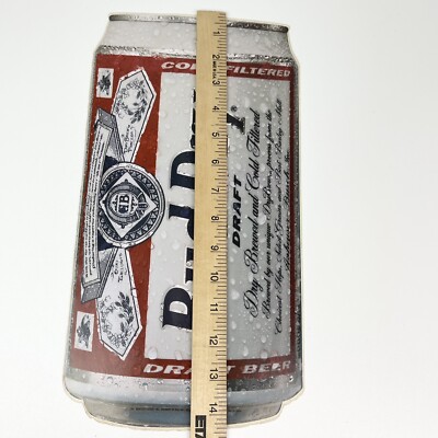 Vintage 1991 Budweiser Bud Dry Beer Can Poster Print Ad Draft 14.5