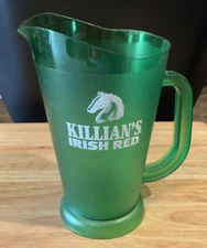 Vintage Boelter USA Killian’s Irish Red Frosted Green Plastic Beer Pitcher