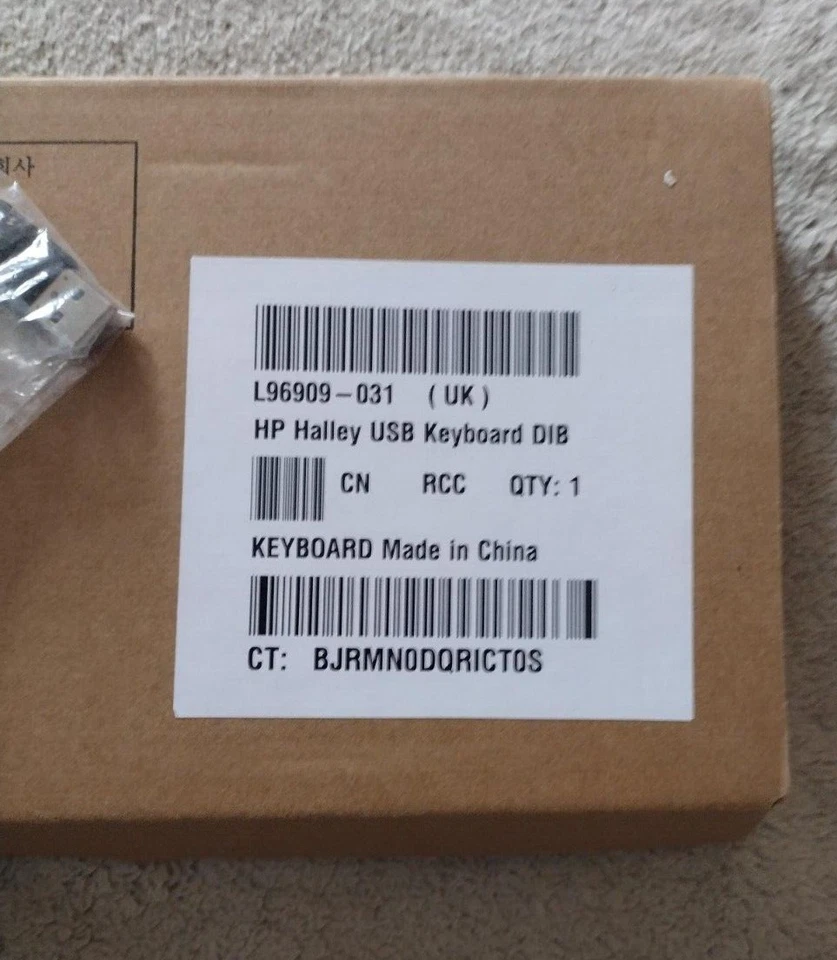 HP USB Slim Keyboard L96909-031 And HP Wired  Mouse DC369A - Image 3 of 4