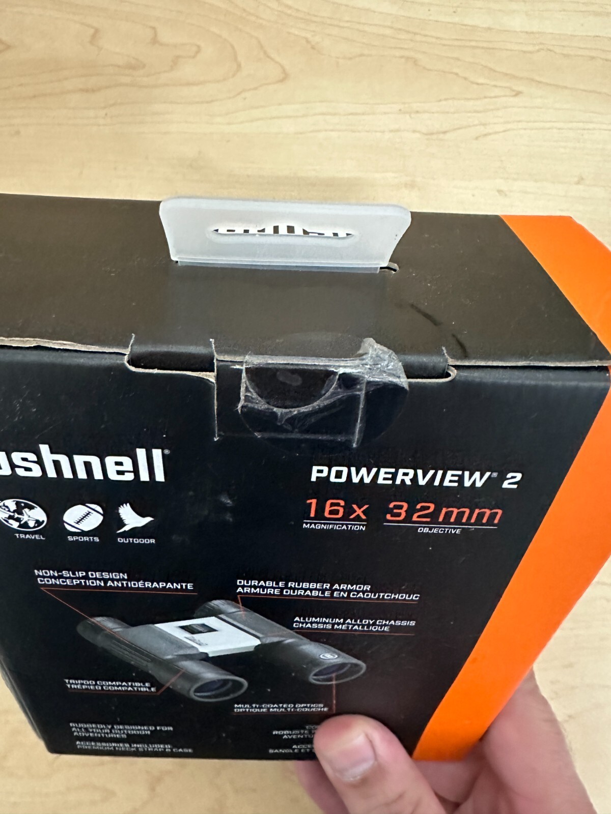 Bushnell PWV1632 PowerView 2 Roof Prism NEW in Box Binoculars 16x32mm