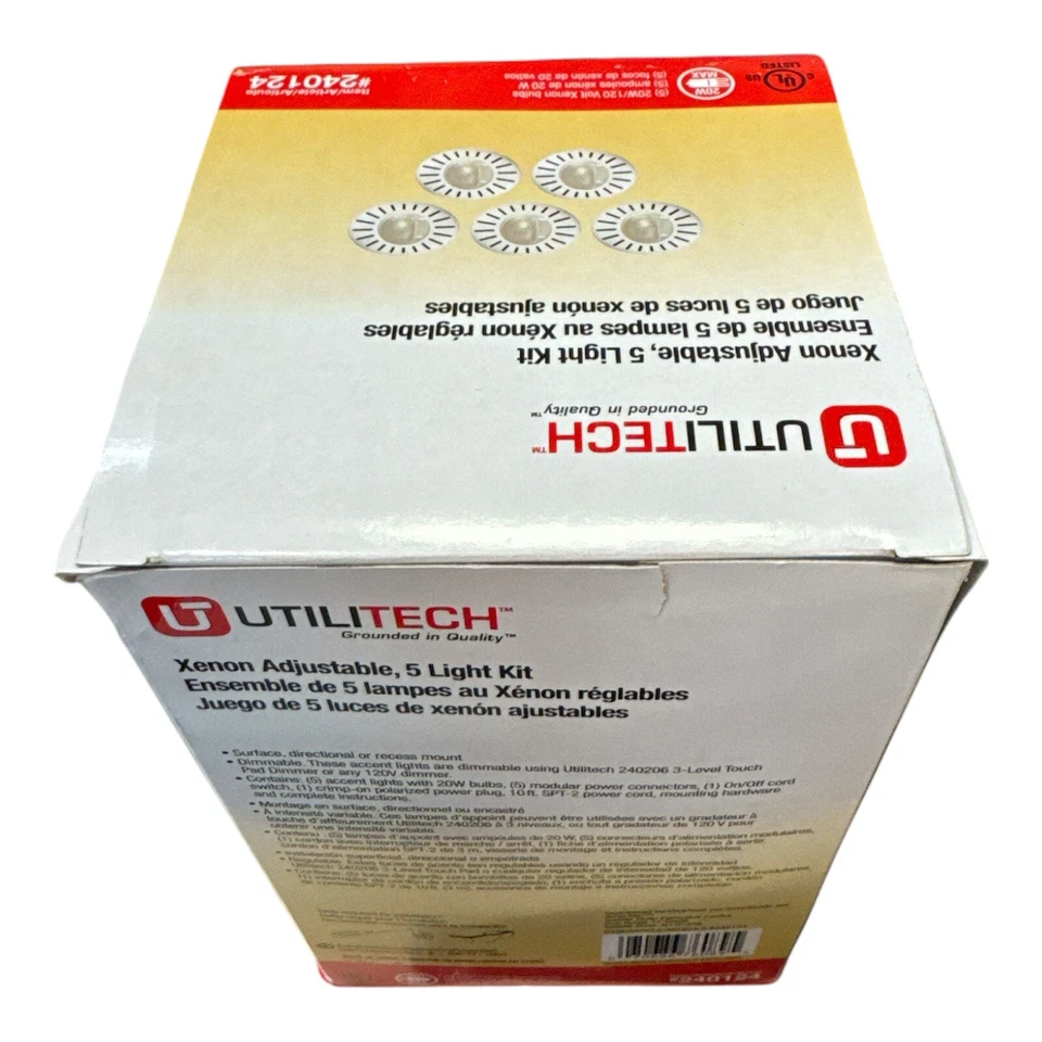 Utilitech Xenon Adjustable 5 Light Kit 20-Watt/120 Volt Xenon Bulbs 240124 New - Image 4 of 4