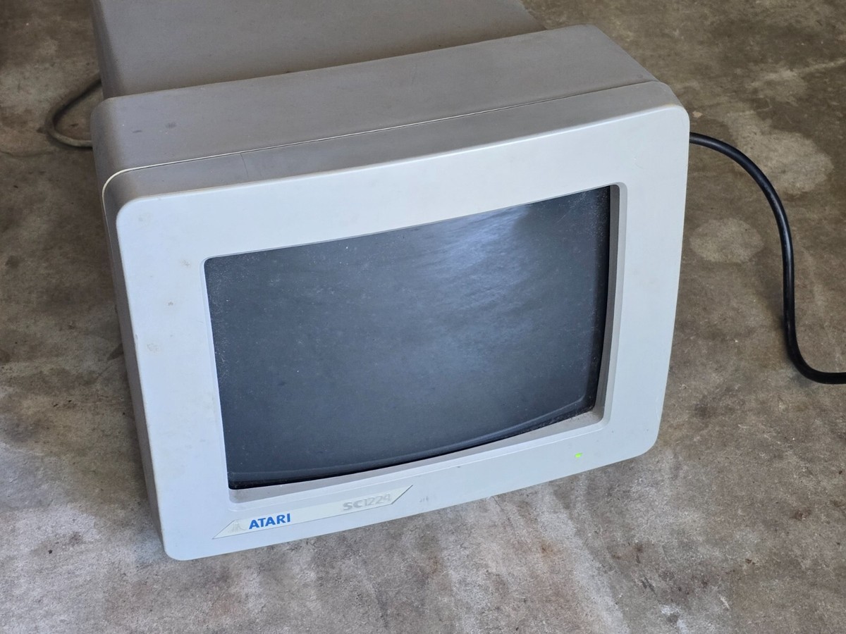 Vintage 1986 Atari SC1224 Monitor *Read Description | eBay