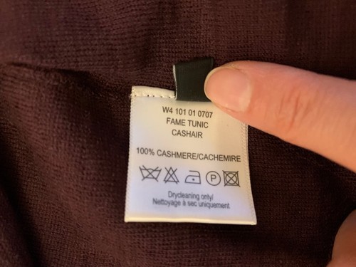 BNWT Joseph 100% Fine Cashmere Tunic / Long Jumper Aubergine Color RRP £375 - Picture 8 of 12