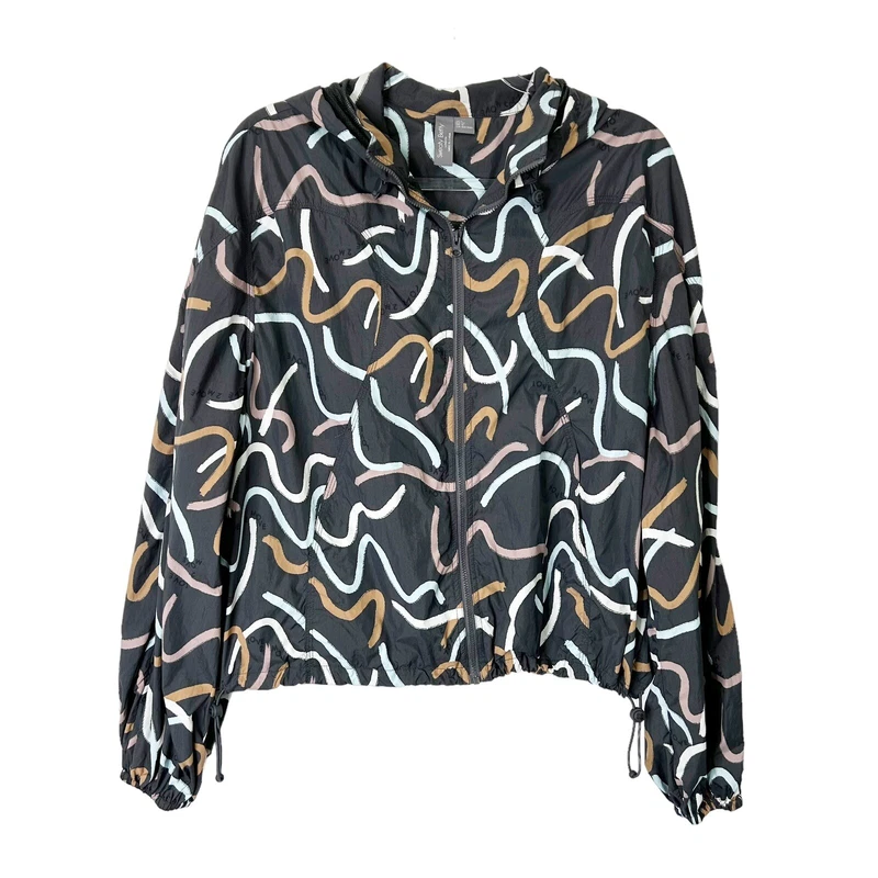 sweaty-betty adapt studio full zip hooded windbreaker jacket