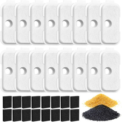 16 Packungen Katzenbrunnenfilter für PETLIBRO Dockstream Tomcute Cat Water Fo