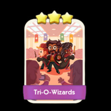 Tri-O-Wizards 3 Star Monopoly Go Sticker