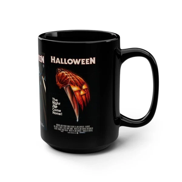 Halloween Coffee Mug 11oz – Michael Myers 1978 Horror Movie Black Cup