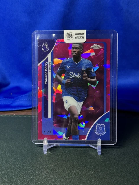 2026 Topps Chrome Sapphire Premier League Thierno Barry Padparadsca 1/1