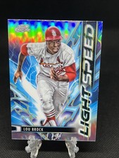 2025 Topps Cosmic Chrome Lou Brock Light Speed #LS-22 Cardinals
