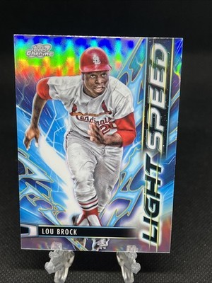 2025 Topps Cosmic Chrome Lou Brock Light Speed #LS-22 Cardinals