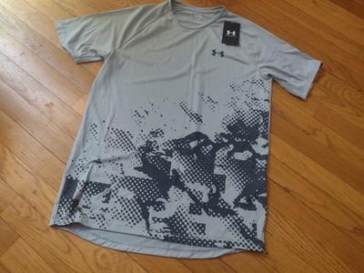 NWT, Under Armour Men's Size S Tech Crew Neck 100% Polyester T-Shirt #1390209