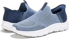 Skechers Slip Ins Shoes Men's Blue Comfort Casual Memory Foam Hands Free 205466