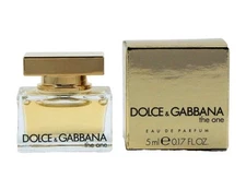 DOLCE GABBANA THE ONE Women Perfume 0.17oz / 5ml EDP MINI NEW IN BOX