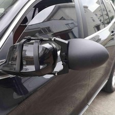 Doanas-Universal Dual View Towing Mirrors Adjustable ClipOn Rearview Side Oval