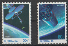 == Australie. Série ★★ Conquête Spatiale : Satellites Aussat — 1985 ==