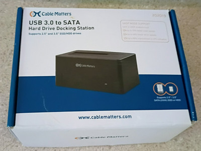 Cable Matters USB 3.0 Hard Drive Docking Station USB to SATA Docking Station