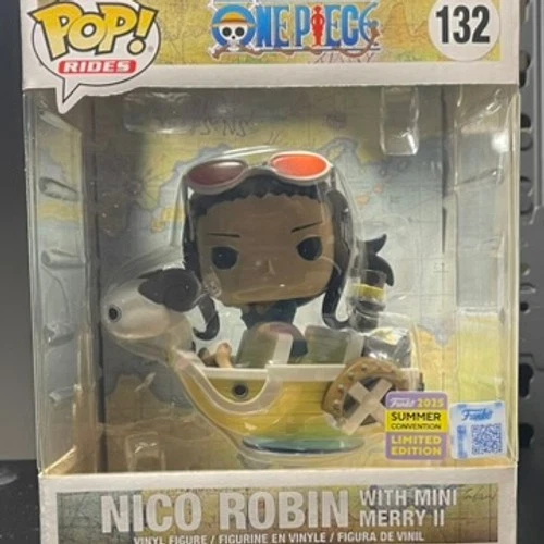 Funko Pop! Rides Deluxe One Piece Nico Robin with Mini Merry II #132 (SDCC)