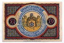 1921 Germany Osnabruck Notgeld 50 Pfennig Note (3094)