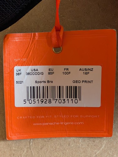 New Panache Power Wired Size 38G Sports Bra 5021 Lot of 2 Max Support - Picture 8 of 12