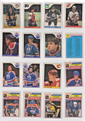 1985-86 O-Pee-Chee Hockey Complete Set #1-264 Mario Lemieux Rookie RC