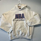 NWT Men's Small Essentials Fear of God x NBA Hoodie Oversize Cream FOG