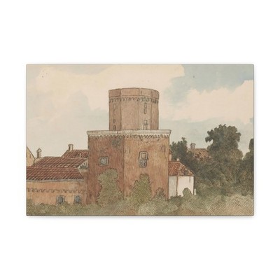 Dirk Arnoldus Tavenraat - Gezicht te Zutphen - 1885-06-10 - Canvas Wall Art