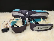 BLACK DIAMOND Momentum Women's Small Climbing Harness / Carabiner / BD Belay