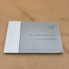 2015 Nissan NV200 Compact Cargo Owners Manual S and SV Free Shipping