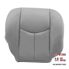 Front Passenger Side Bottom Replacement Microfiber Leather Seat Cover Pewter