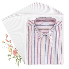 Cellophane Bags, 100 Pcs Resealable Clear Poly Bags for 10x14 Inch