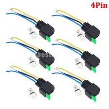 6 Pack Car Automotive Electrical Relays 24V 30A Fuse Relay Switch Harness 4 Pin