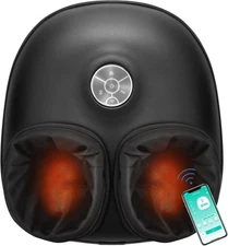 Medcursor Foot Massager with Heat, Shiatsu Deep Kneading Machine, Smart APP Mobi