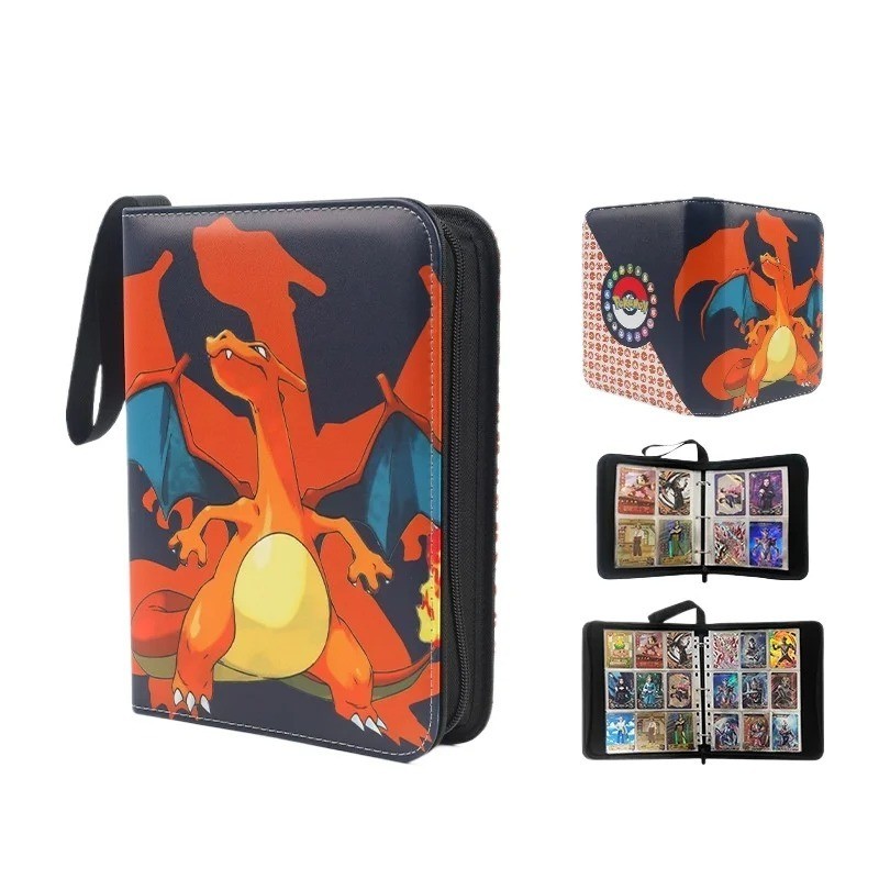 Raccoglitore carte per porta carte Pokemon adatto a 400 carte con 50 manicotti rimovibili foto 4