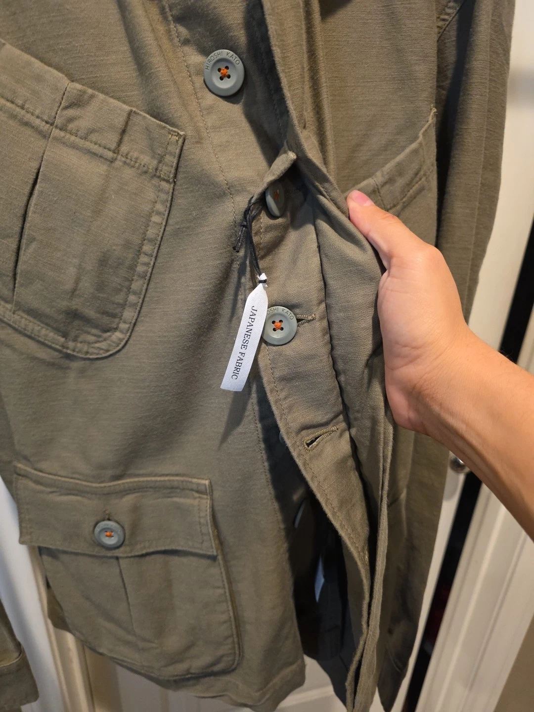 Brand New Hiroshi Kato The File Military Green Jacket Small image 2