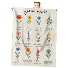 Christian Gifts for Women Flannel 60x50 Inch Christian 01