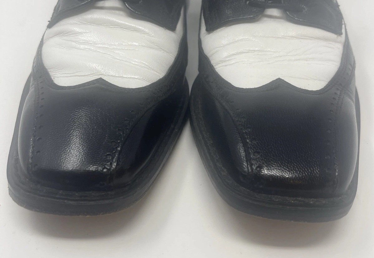 Vintage Stacy Adams 7 1/2 M Rockabilly Wingtip Oxford Shoes  display picture 1