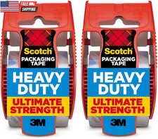 Scotch Heavy Duty Shipping Packing Tape, Clear, Shipping and Packaging Supplies,