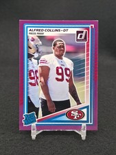 2025 Panini Donruss #355 Alfred Collins Rated Rookie Press Proof Purple 49ers