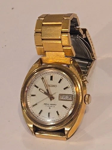 Vintage Men's Seiko Bell-Matic 4006-7001 Automatic Alarm Wrist Watch